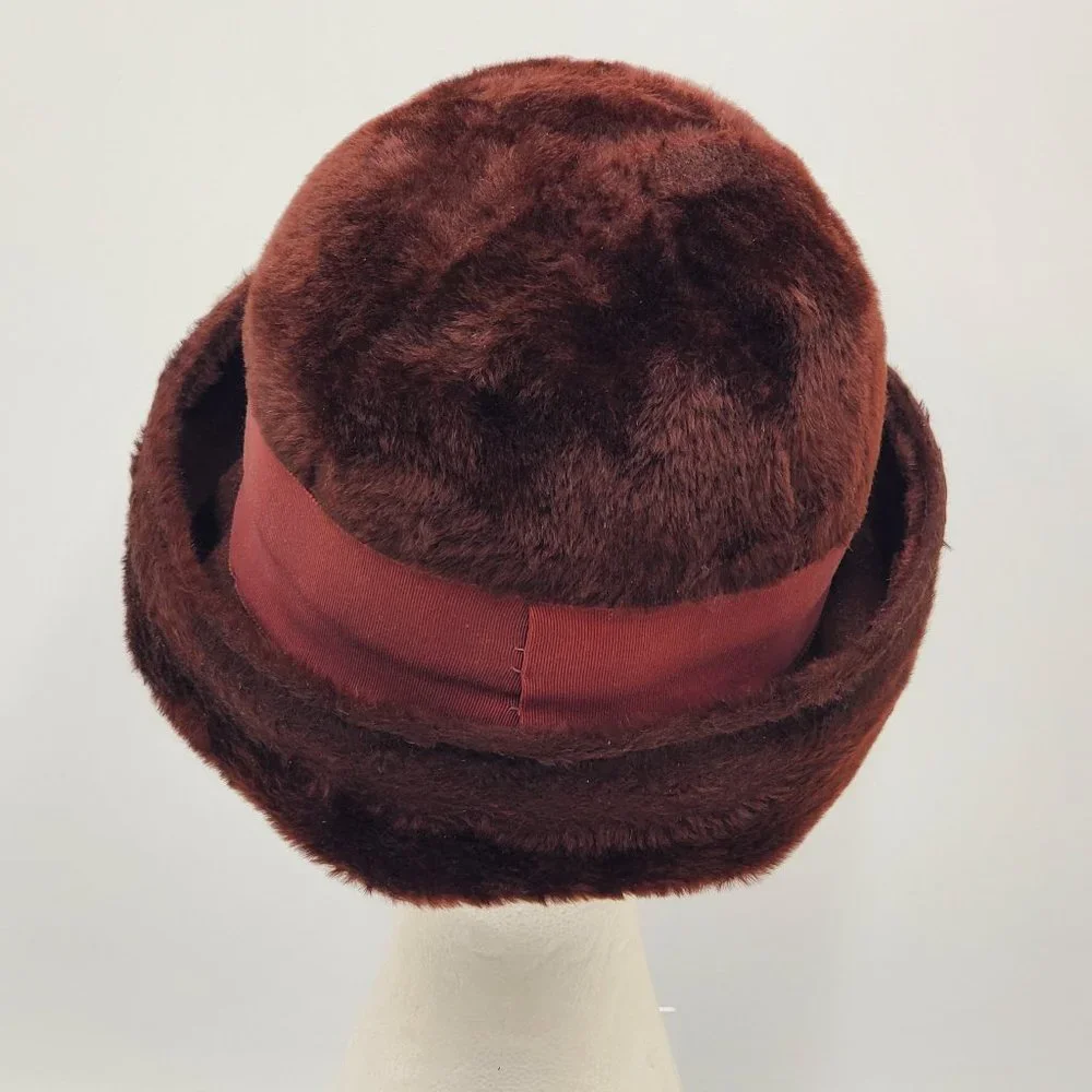 Amy New York Faux Fur & Wool Cloche